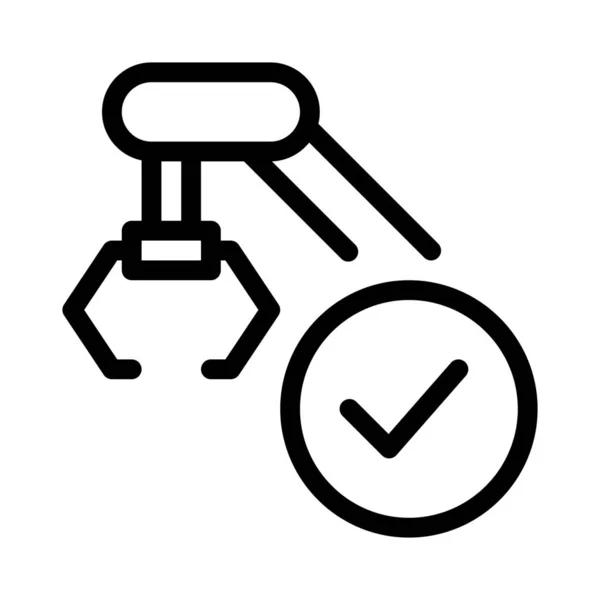 Liste Des Outils Sécurité Pour Bras Mécaniques Automatiques — Image vectorielle