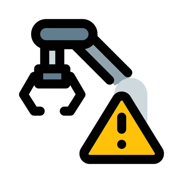 Machine Indicating Warning Alert — Stock Vector