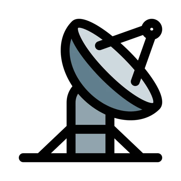 Антенна Отправки Приема Спутниковых Сигналов — стоковый вектор