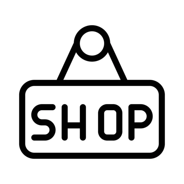 Butik Skyltning Visar Över Shopping Webbplats — Stock vektor