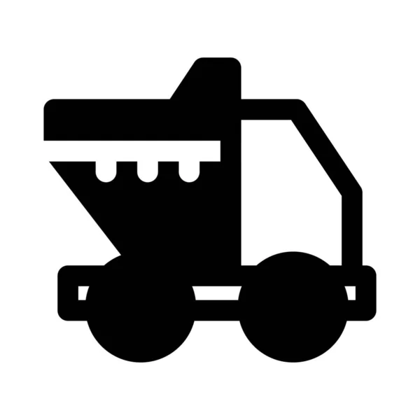 Pojazd Ciężarowy Używany Dużych Przesyłek — Wektor stockowy