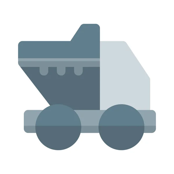 Pojazd Ciężarowy Używany Dużych Przesyłek — Wektor stockowy