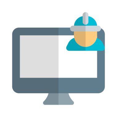 Fabrika çalışanı tarafından inşaat bilgisi işleme.