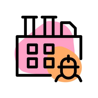 Endüstriyel işler sırasında başlık takmak.