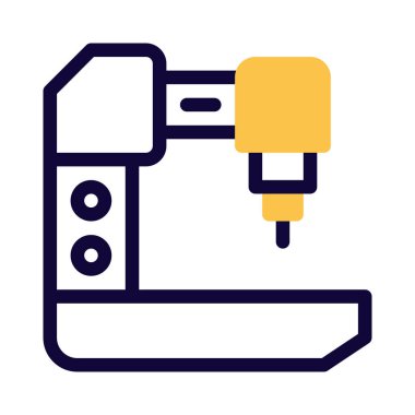 Üretim sürecinde lazer makinesi kullanımı.