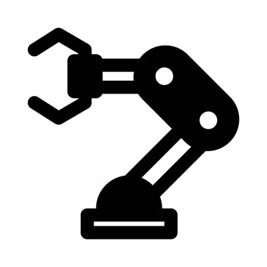 Ürünleri monte etmek için fabrikada mekanik kol.