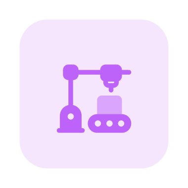 Lazer makinesiyle nesne kalıbı.