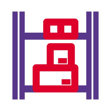 Karton kutular envanter rafında tutulur..