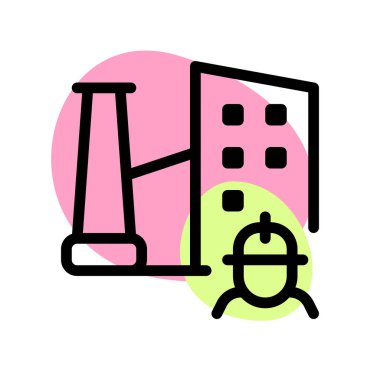 Depoda sıkı çalışan bir çalışan..