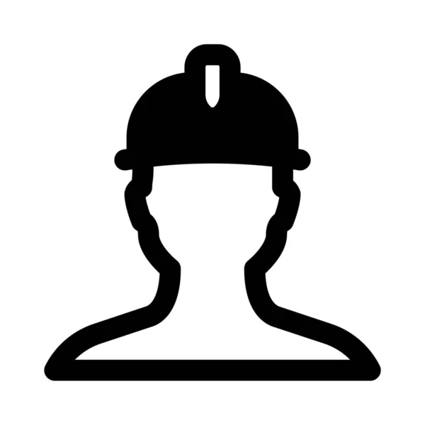 Supervisory Employee Construction Site — Stock Vector