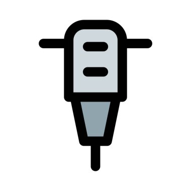 Delik açmak için kullanılan matkap makinesi.