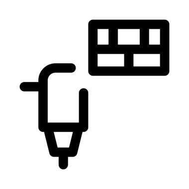 Duvarlarda delik açmak için kullanılan güç aracı.