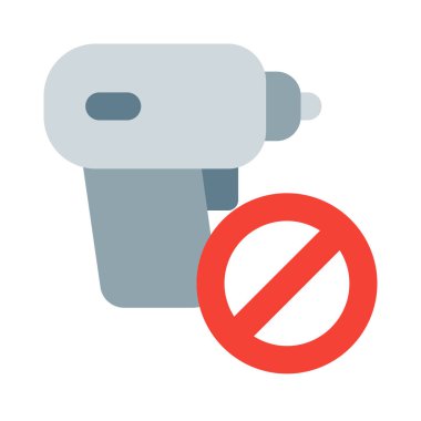 Elektrikli matkap makinesinin yasaklama sembolü.