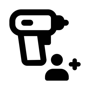 Kullanıcı tarafından kullanılan taşınabilir matkap makinesi.