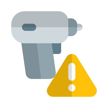 Uyarı sinyali göstergesi ile donatılmış matkap.