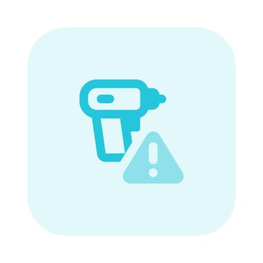 Uyarı sinyali göstergesi ile donatılmış matkap.