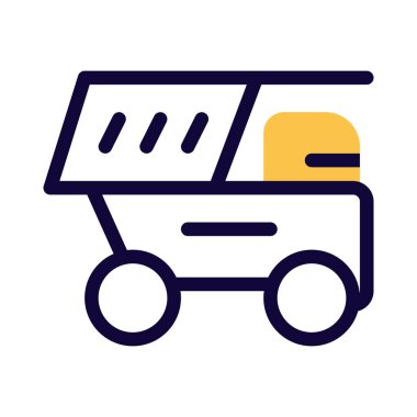 Endüstriyel madencilik için çöp kamyonu.