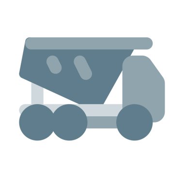 Toprak ya da kum yüklemek için çöp kamyonu.