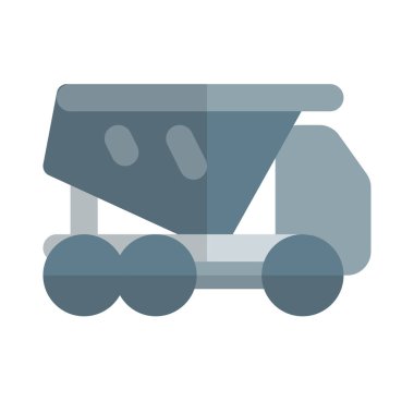 Toprak ya da kum yüklemek için çöp kamyonu.