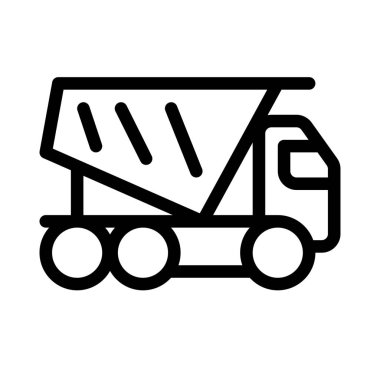 Toprak ya da kum yüklemek için çöp kamyonu.