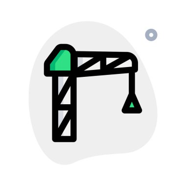 Nesneleri kaldırmak için kullanılan ağır vinç.