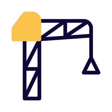 Nesneleri kaldırmak için kullanılan ağır vinç.