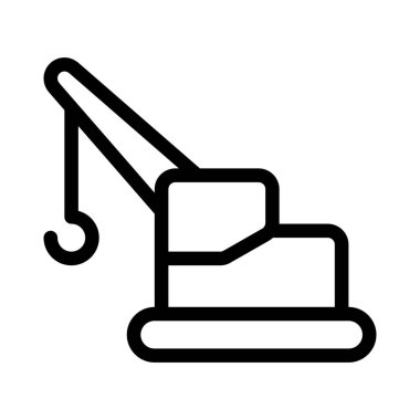 Kaldırmak için inşaat aracı ya da vinç.