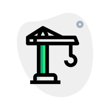 Ağır yükleri taşımak ve kaldırmak için tasarlanmış kanca vinç.