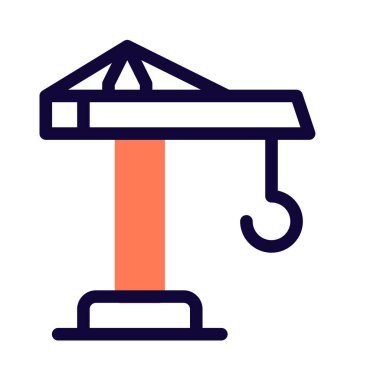 Ağır yükleri taşımak ve kaldırmak için tasarlanmış kanca vinç.