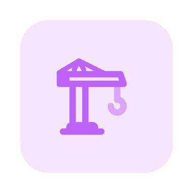 Ağır yükleri taşımak ve kaldırmak için tasarlanmış kanca vinç.