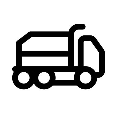 Malzeme taşımak için kullanılan kamyon ya da çöp kutusu.