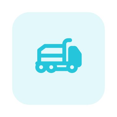 Malzeme taşımak için kullanılan kamyon ya da çöp kutusu.