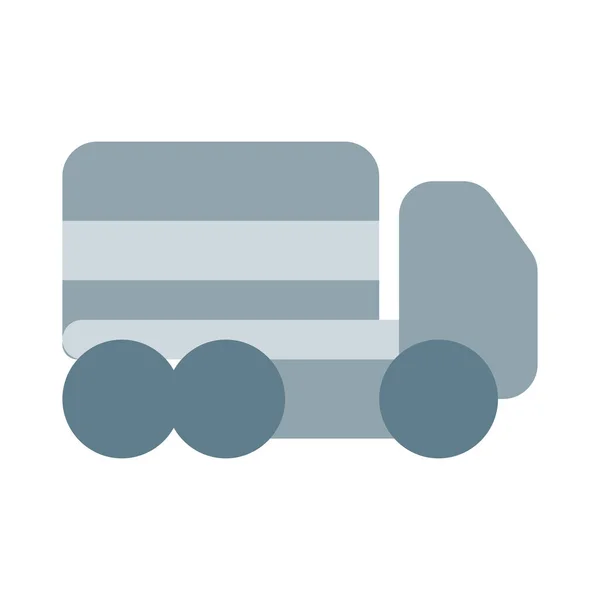 Heavy Duty Truck Transporting Construction Materials — Stock Vector