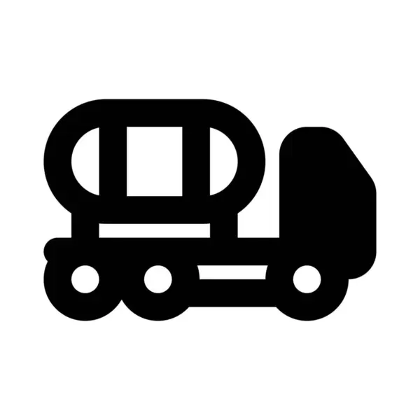 Brandstoftruck Een Motorvoertuig Ontworpen Voor Het Vervoer Van Vloeistoffen — Stockvector