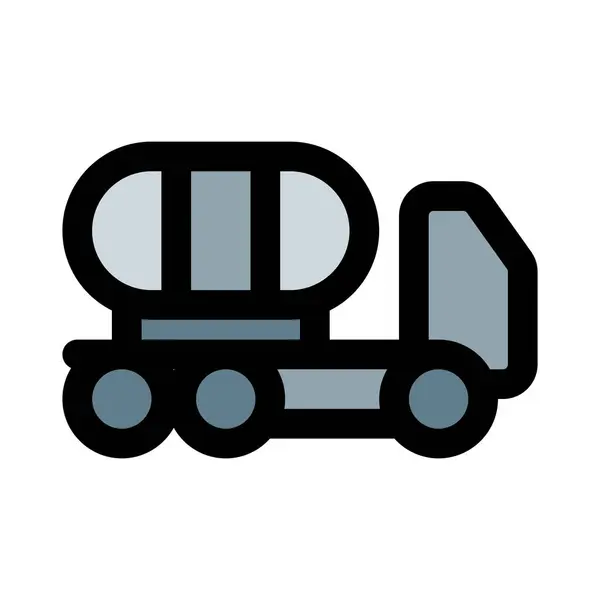 Kraftstoff Lkw Ein Kraftfahrzeug Zum Transport Von Flüssigkeiten — Stockvektor