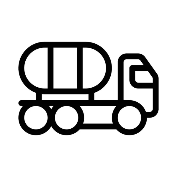 Palivový Vozík Motorové Vozidlo Určené Přepravě Kapalin — Stockový vektor