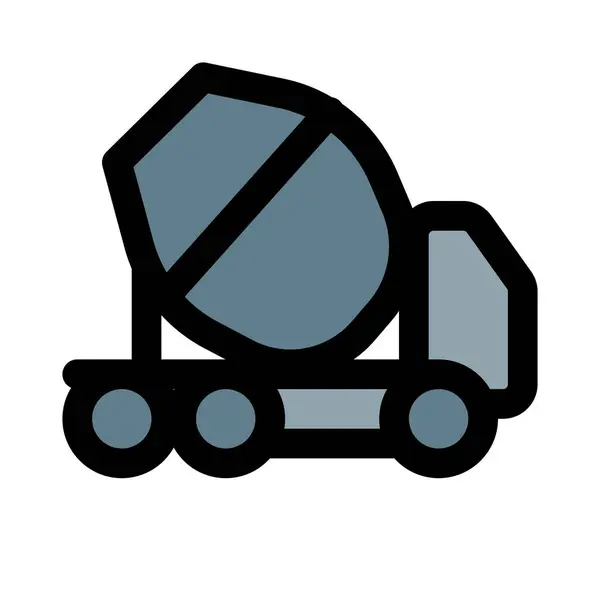 Camião Argamassa Utilizado Para Ligar Materiais Construção — Vetor de Stock