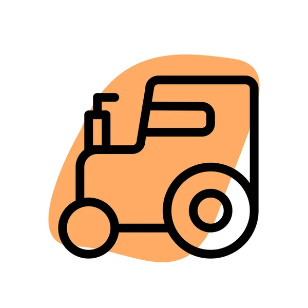 Traktor Építőiparban Használt Gépjármű — Stock Vector