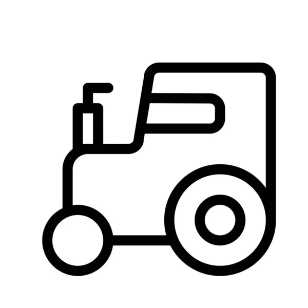 Traktor Inženýrské Vozidlo Používané Stavebnictví — Stockový vektor