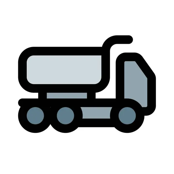 Transport Von Loser Schüttung Mit Einem Tanker — Stockvektor