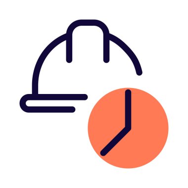 Güvenlik miğferi pasta grafiği mekanik için hazırlanıyor.