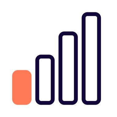 Beyaz arkaplanda tam sinyal izole edildi