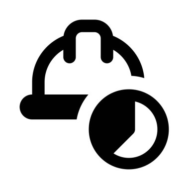 Güvenlik miğferi pasta grafiği mekanik için hazırlanıyor.