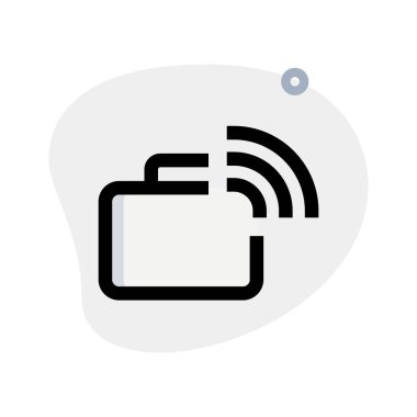 Kablosuz güvenlikli akıllı bavul.