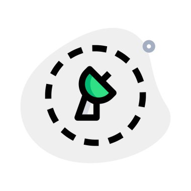 uydu anten anten beyaz arkaplanda izole