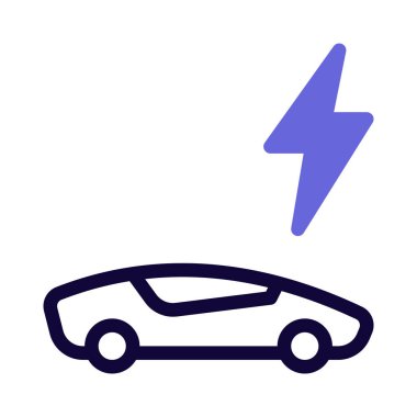 Tesla her araba beyaz arkaplanda izole edildi