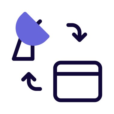 Beyaz arkaplanda izole edilmiş uydu bağlantısı için web desteği