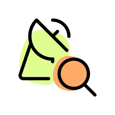 Arama çanağı beyaz arkaplanda izole edildi