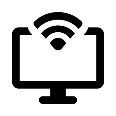 Kablosuz internet bağlantısı olan bilgisayar.