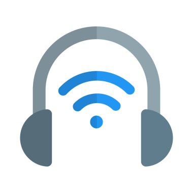 Aygıta bağlı kablosuz kulaklık.